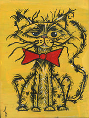 Electric Cat Print by Summer Batini